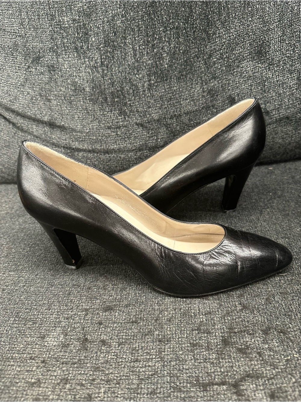 Bruno magli made in Italy Classic Black Leather Women’s Pumps size 10 b
